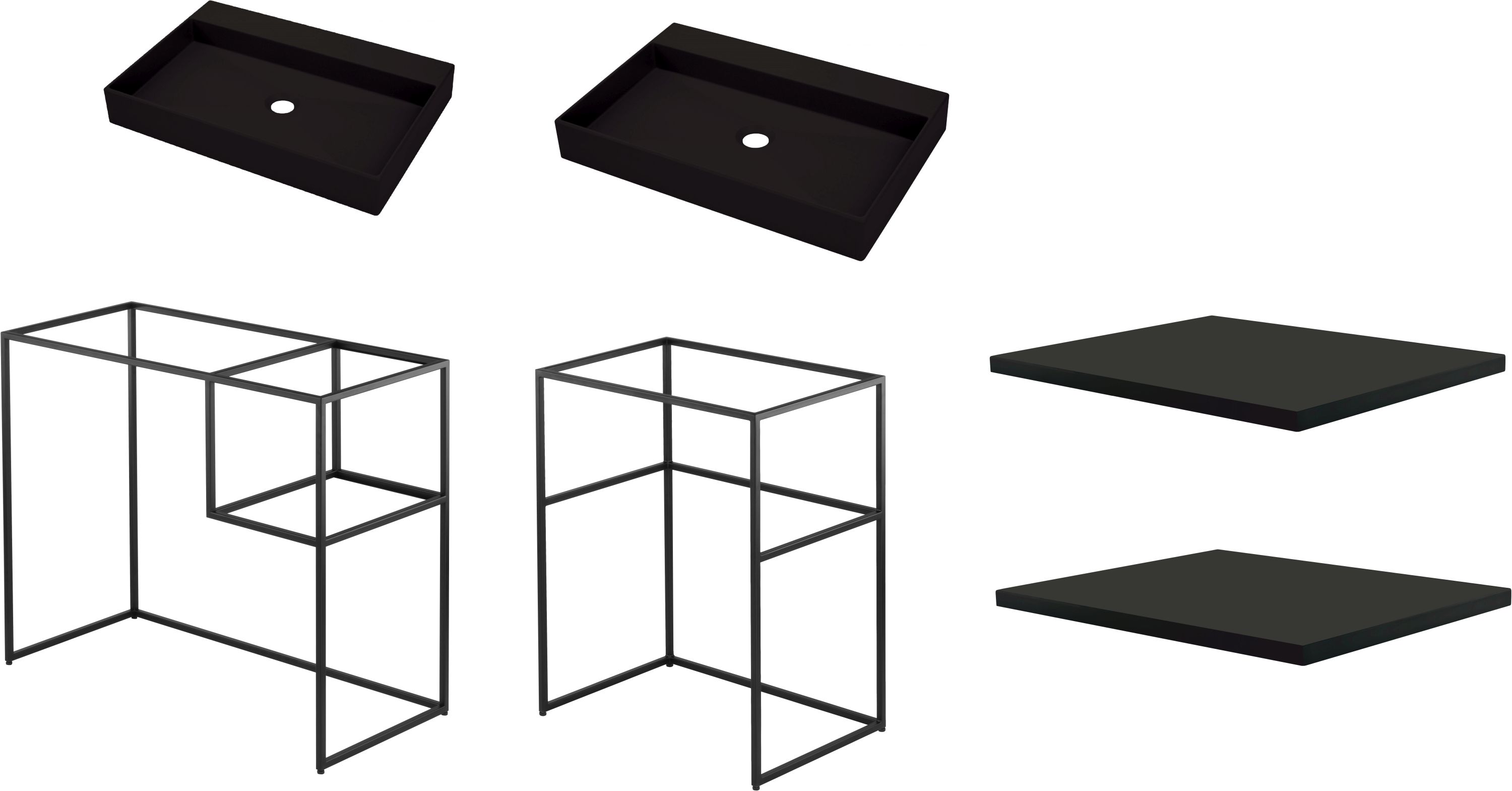 Set console Deante Correo CKC_N90A, console Deante Correo CKC_N60A, CQR_NU6S, CBL_N30B