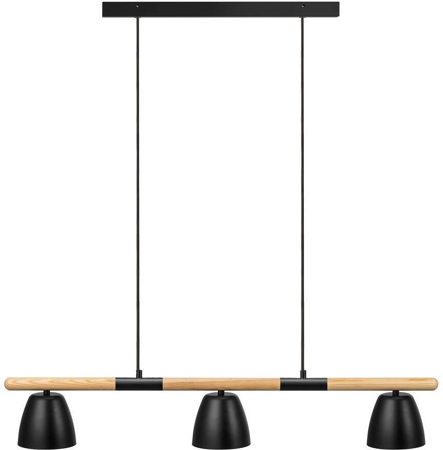 Nordlux Theo hanglamp 3x35 W zwart-hout 2112603003