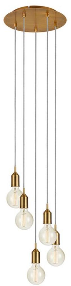 Markslöjd Bronx hanglamp 5x60 W bruin 108100