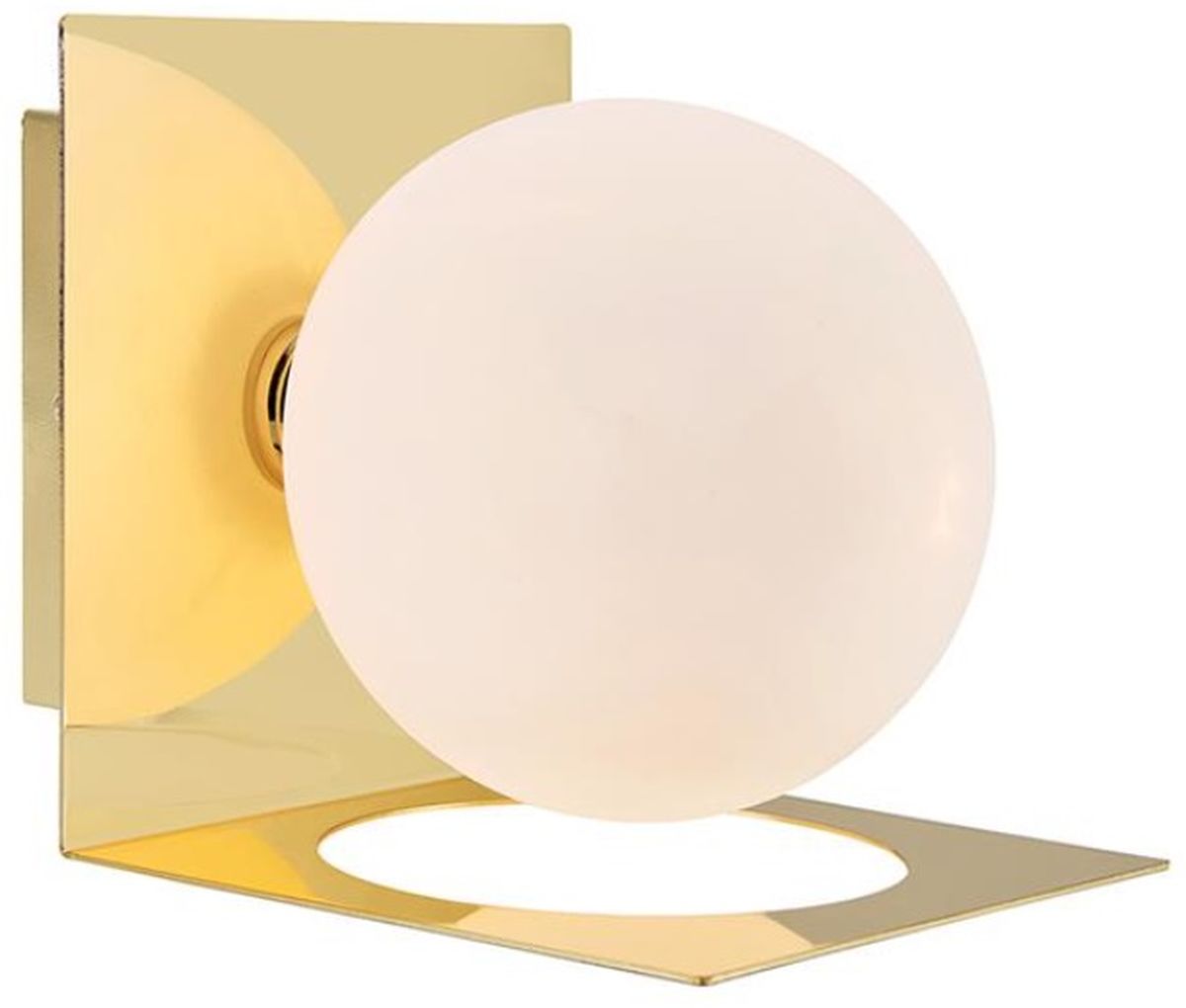 Markslöjd Zenit wandlamp 1x18 W wit-messing 108085