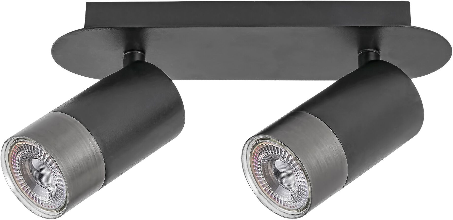Rabalux Zircon plafondlamp 2x5 W zwart-zilveren 5070