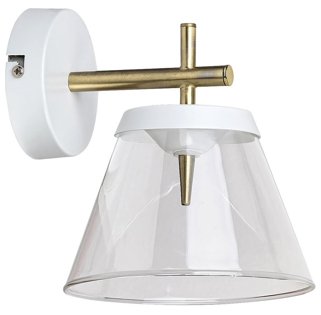 Rabalux Aviana wandlamp 1x6 W wit-messing-doorzichtig 5029