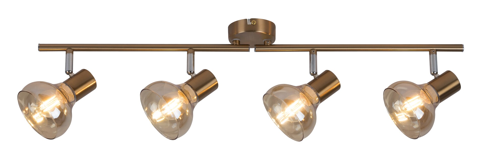 Rabalux Holly plafondlamp 4x40 W messing-amber 5550
