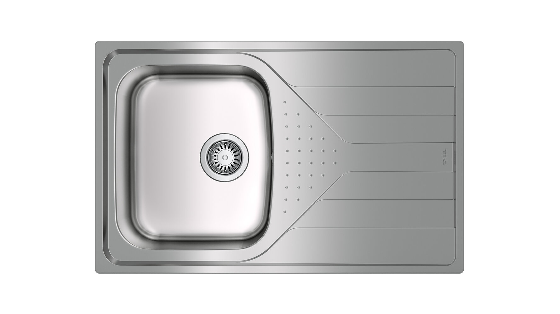 Teka Universe stalen spoelbak met sifon 79x50 cm 115110011