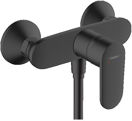 Hansgrohe Vernis Blend douchekraan wand zwart 71640670