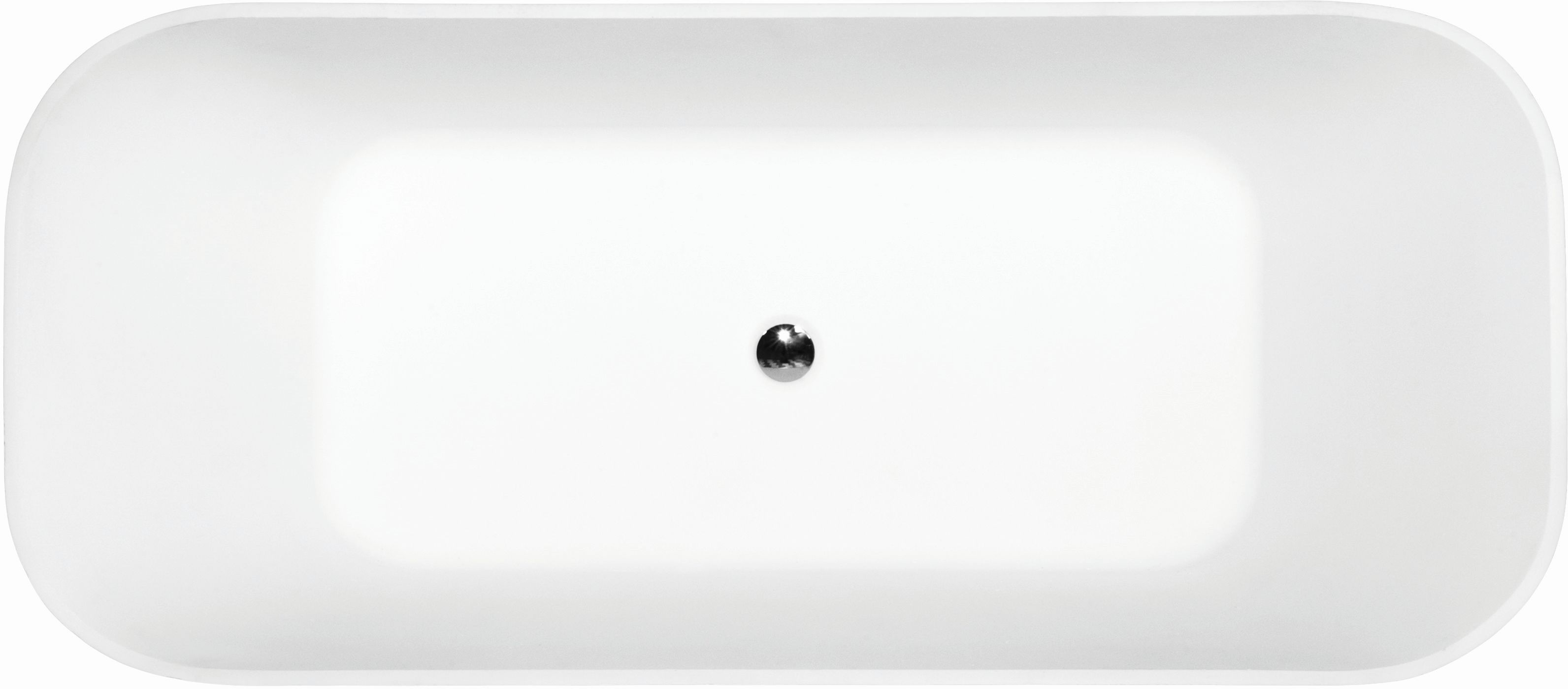 Besco Assos S-Line vrijstaand bad 159.4x70 cm rechthoekig wit #WMD-160-AL