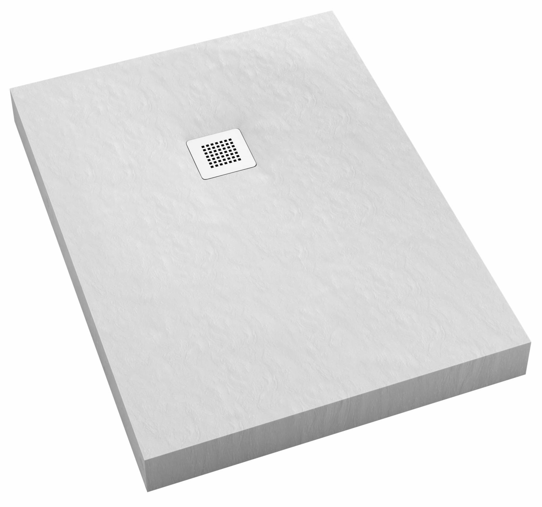 Schedpol rechthoekige douchebak met sifon 100x80 cm wit 3.3306/B/ST-M2