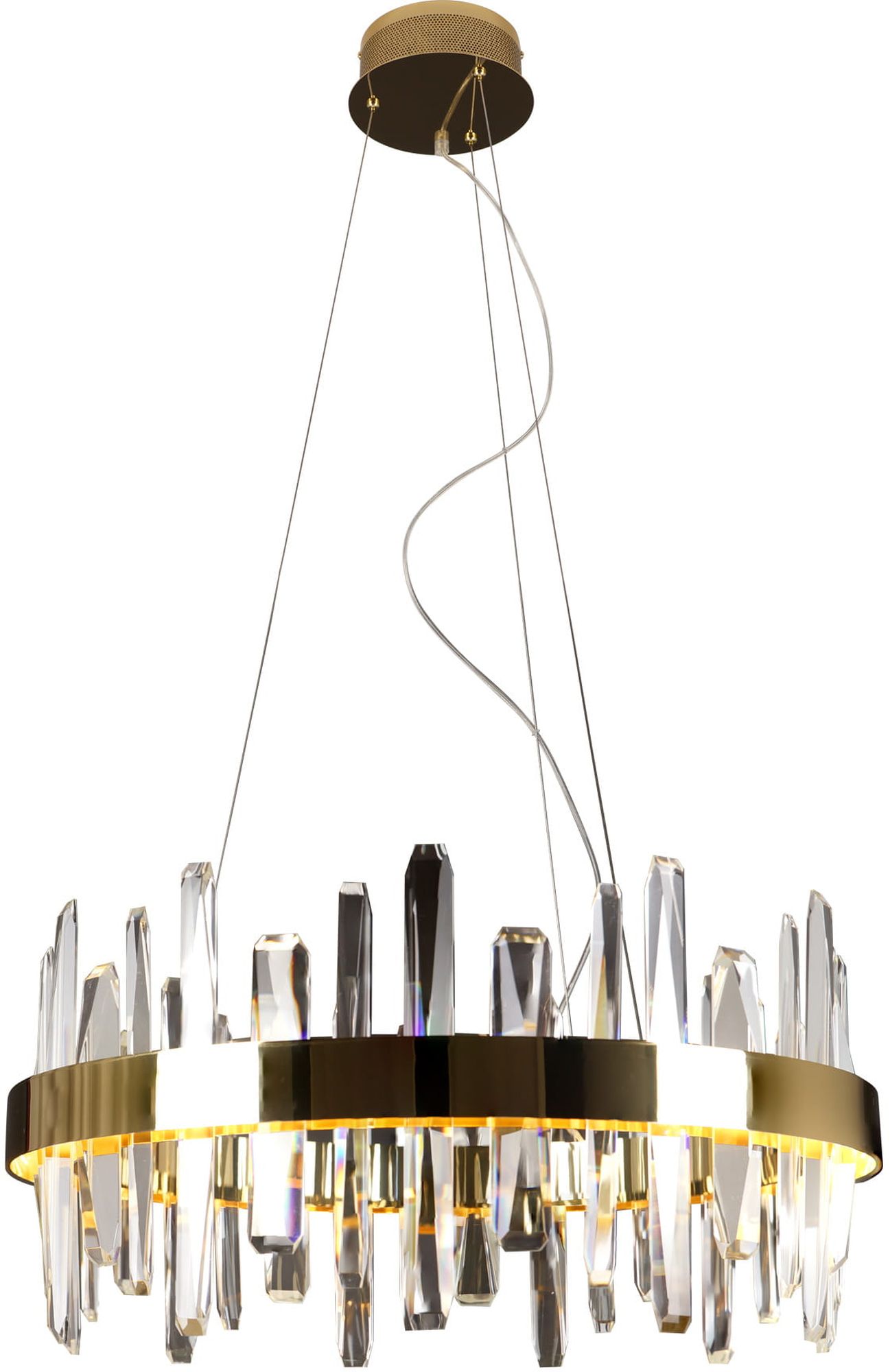 MaxLight Prince hanglamp 1x31 W gouden P0421
