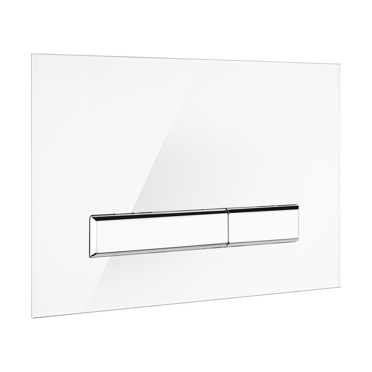Oltens Torne spoelknop voor het toilet wit/chroom/wit 57200000