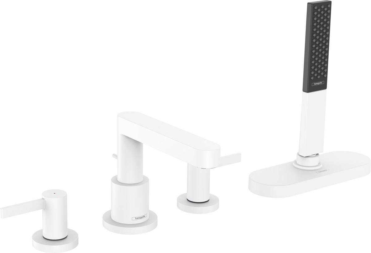 Hansgrohe Finoris bad- en douchekraan boven de badkuip wit 76444700