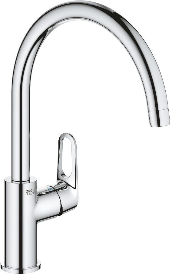 Grohe BauFlow keukenkraan staand StarLight Chrome 31538001