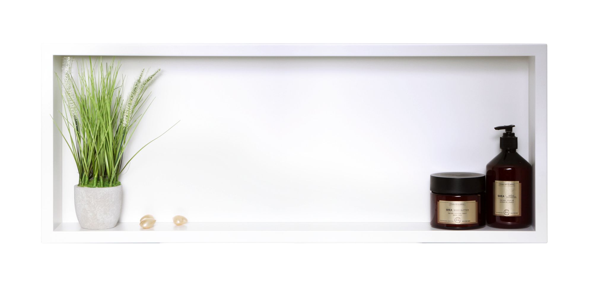 Balneo Wall-Box One White plank 90 cm wit OB-WH6