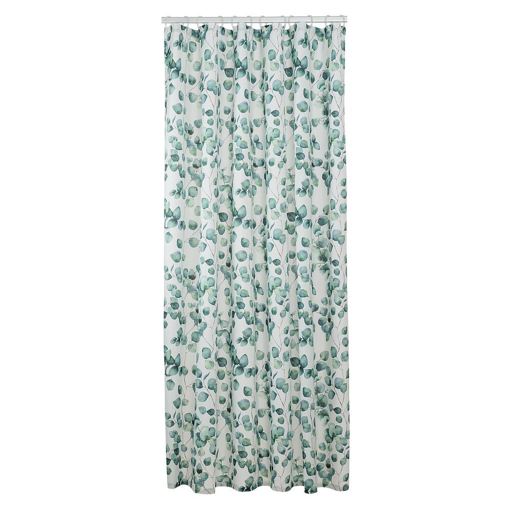 Sealskin Ayra douchegordijn 200x180 cm wit-groen 800143