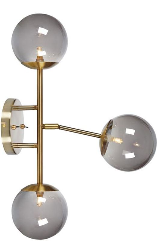 Markslöjd Trinity wandlamp 3x20 W messing-bedampt 108253