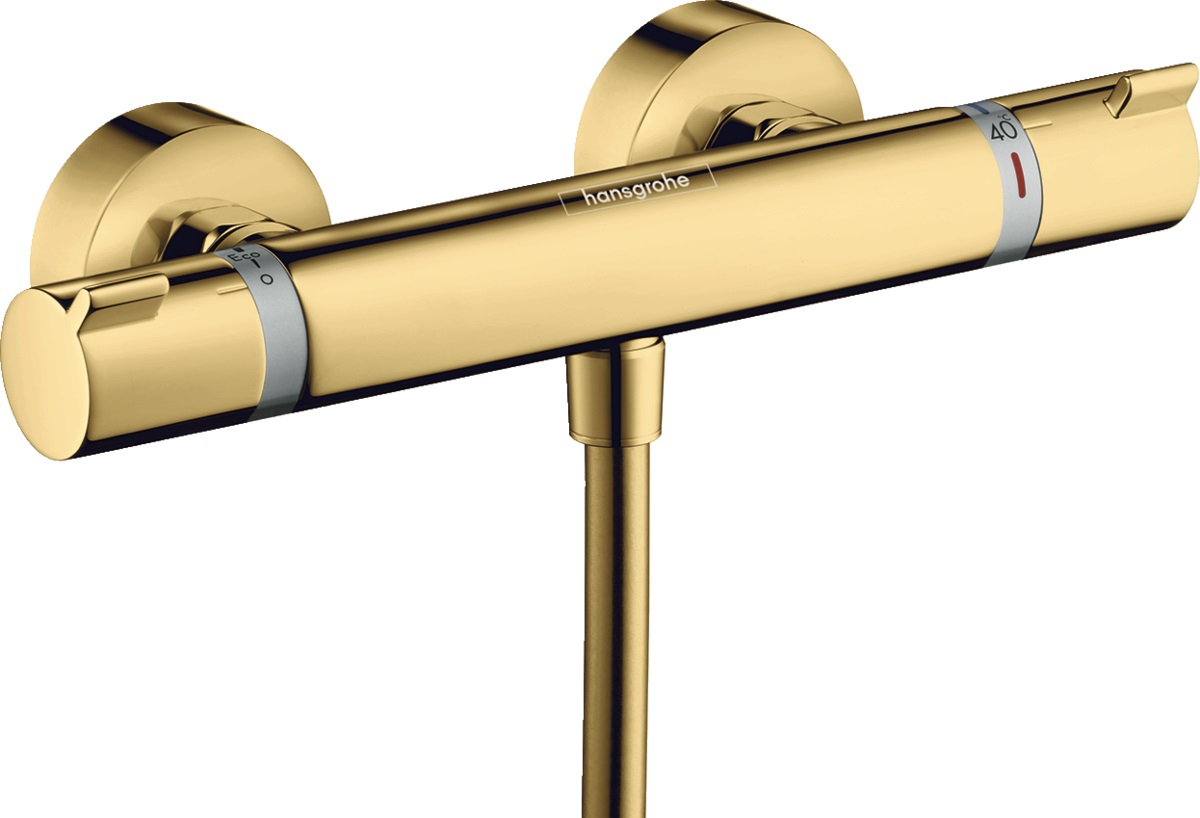 Hansgrohe Ecostat douchekraan wand met thermostaat gouden 13116990