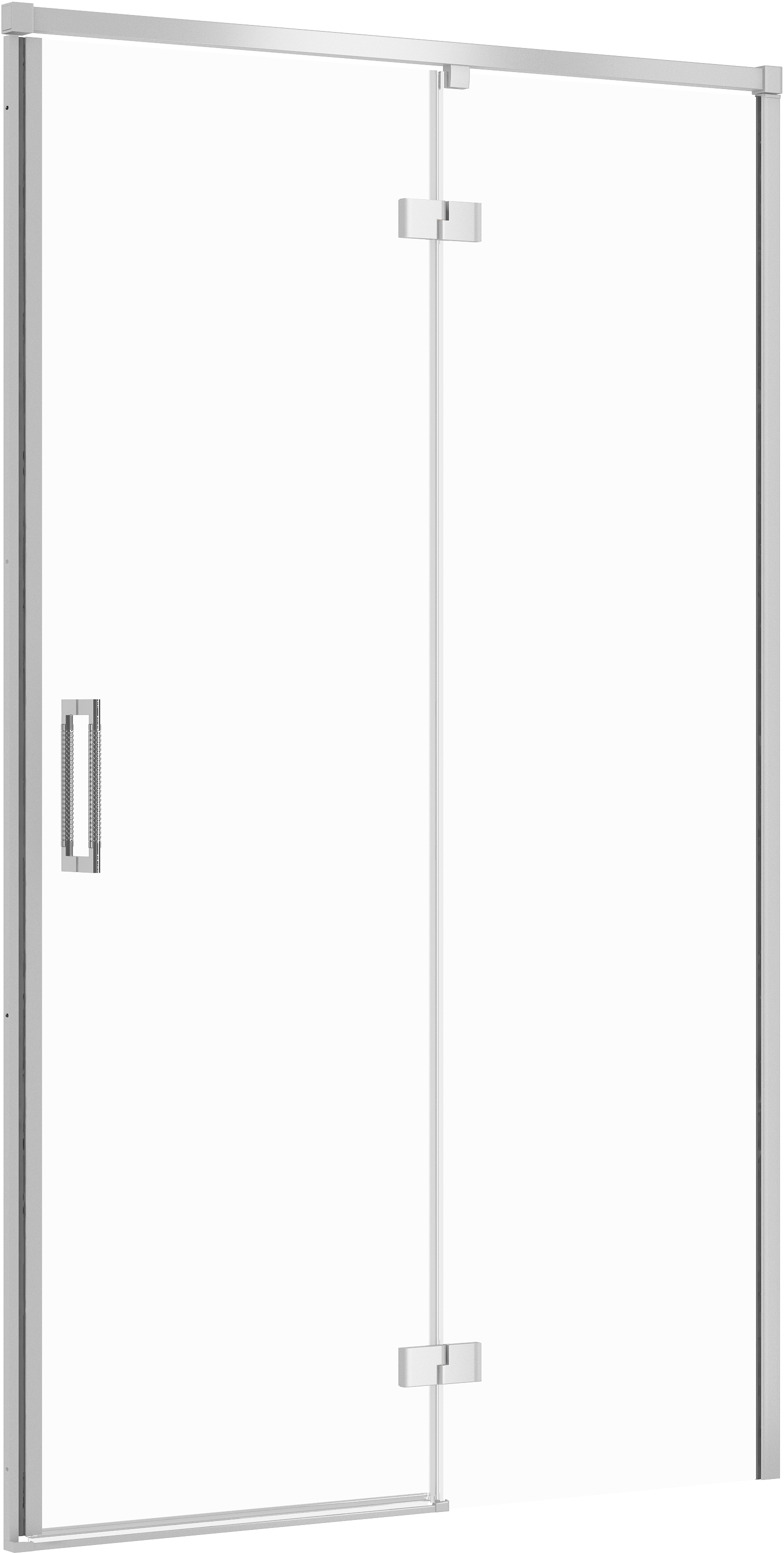 Cersanit Larga douchedeur 120 cm kantelbaar chroom glans/helder glas S932-118
