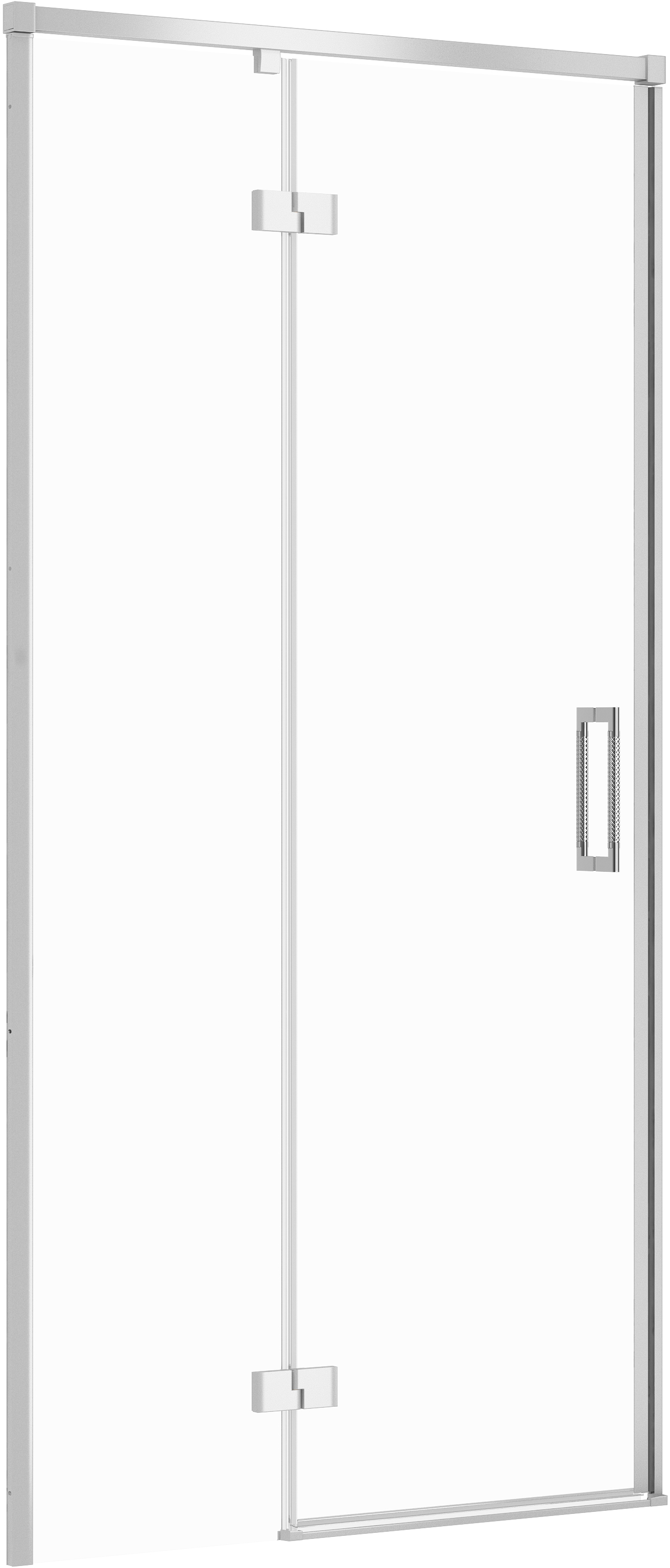 Cersanit Larga douchedeur 100 cm kantelbaar chroom glans/helder glas S932-121