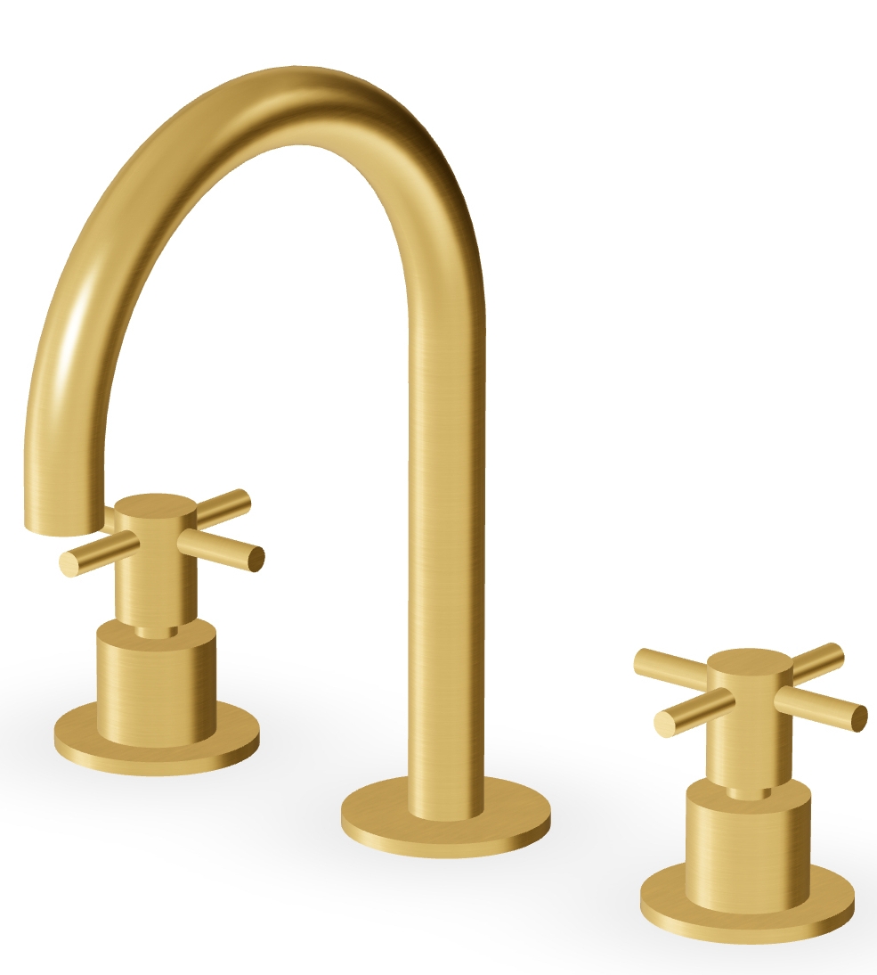 Zucchetti Helm wastafelkraan staand gouden ZHM515.XP41