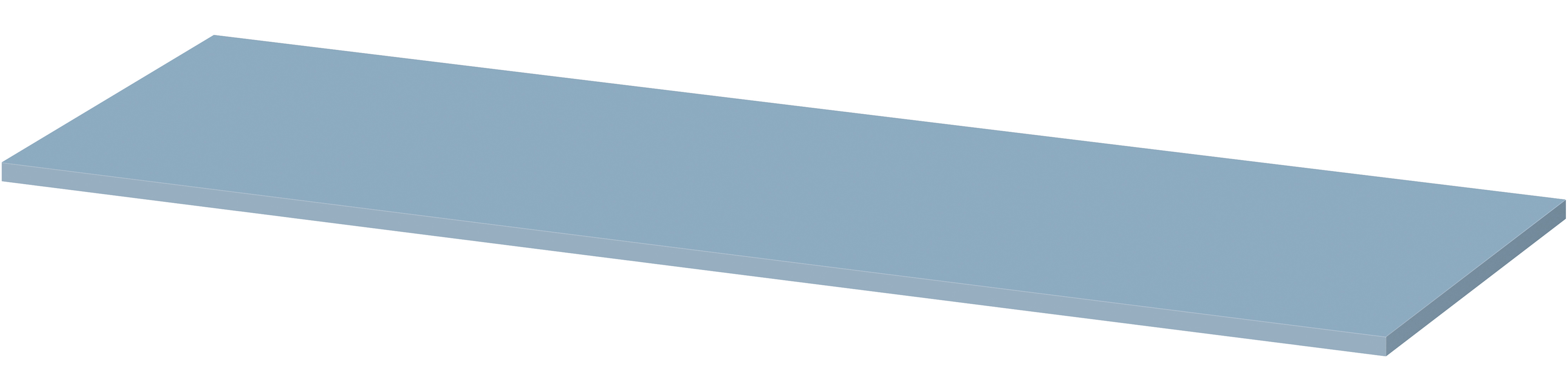 Cersanit Larga badkamerblad 140.2x45 cm blauw S932-034