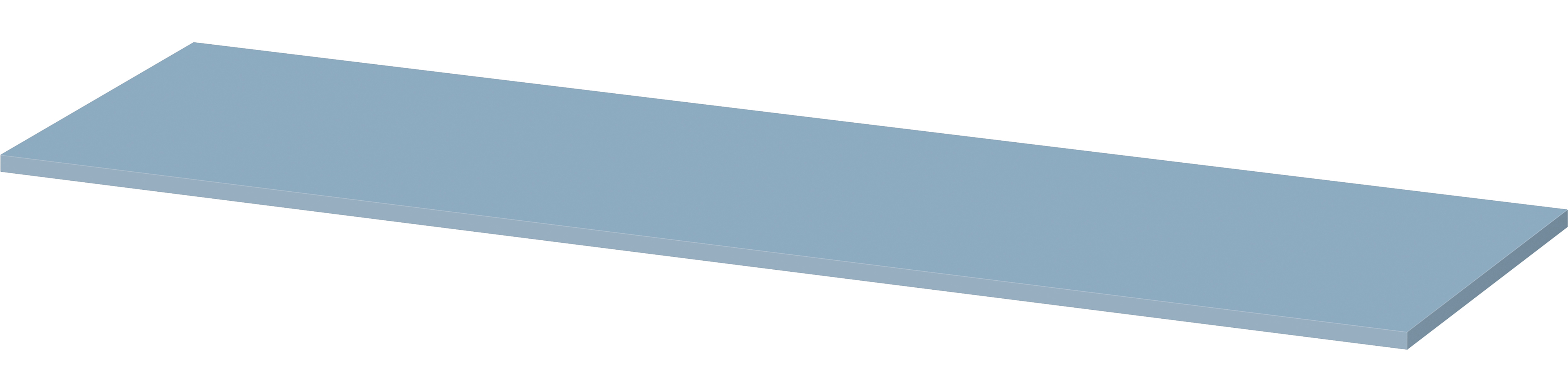 Cersanit Larga badkamerblad 160x45 cm blauw S932-035