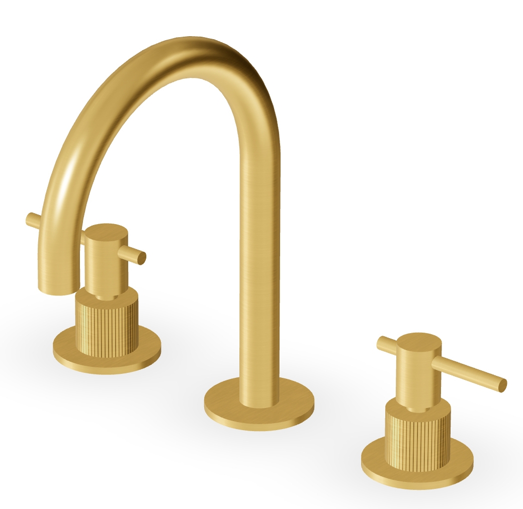 Zucchetti Helm wastafelkraan staand gouden ZHL515.XP41G2