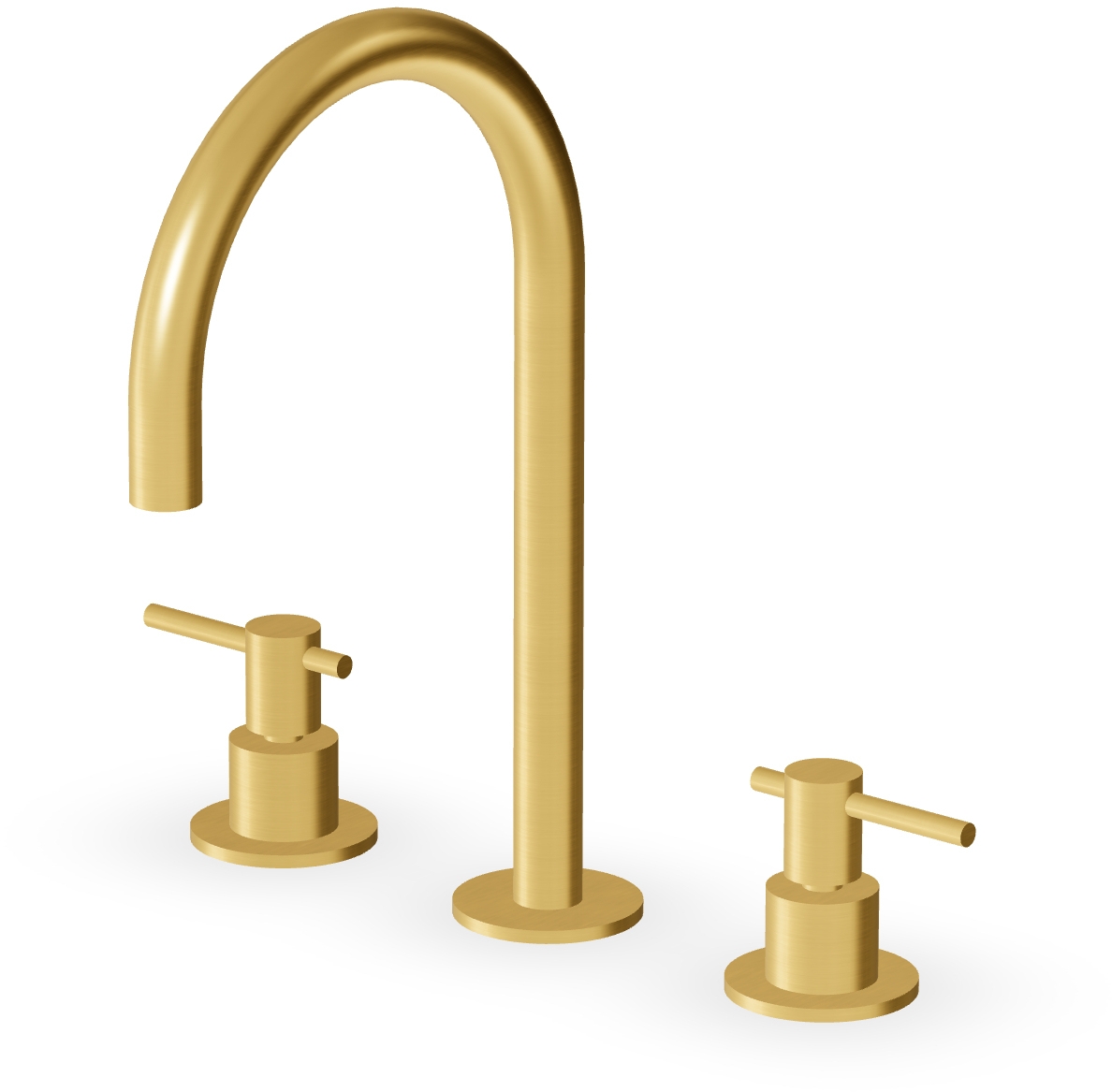 Zucchetti Helm wastafelkraan staand gouden ZHL516.XP41