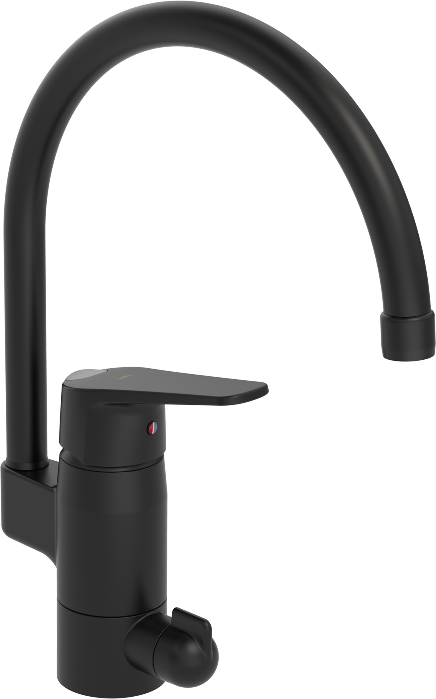 Oras Vega keukenkraan staand zwart 1839FG-33
