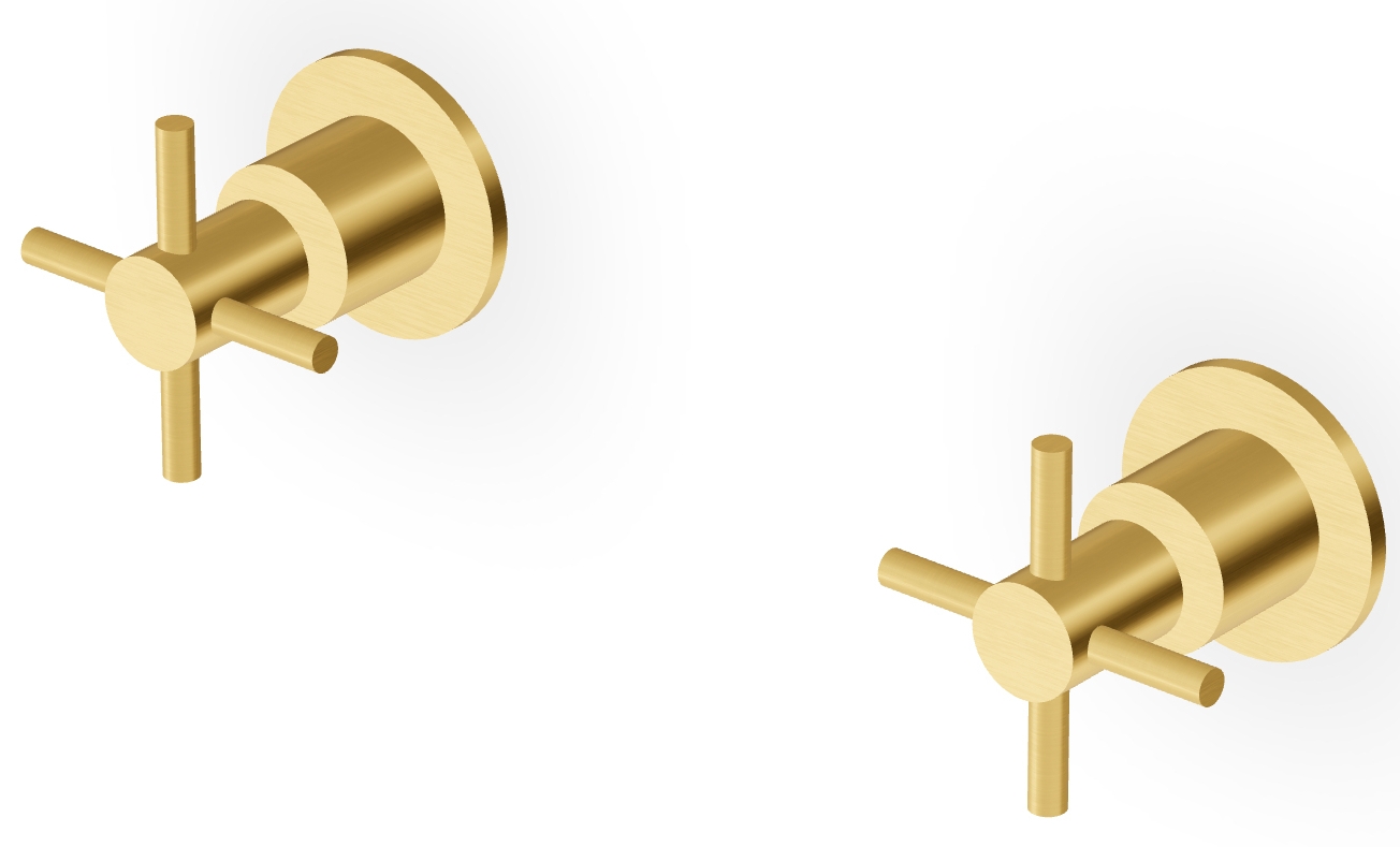 Zucchetti Helm douchekraan inbouw gouden ZHM738.XP41