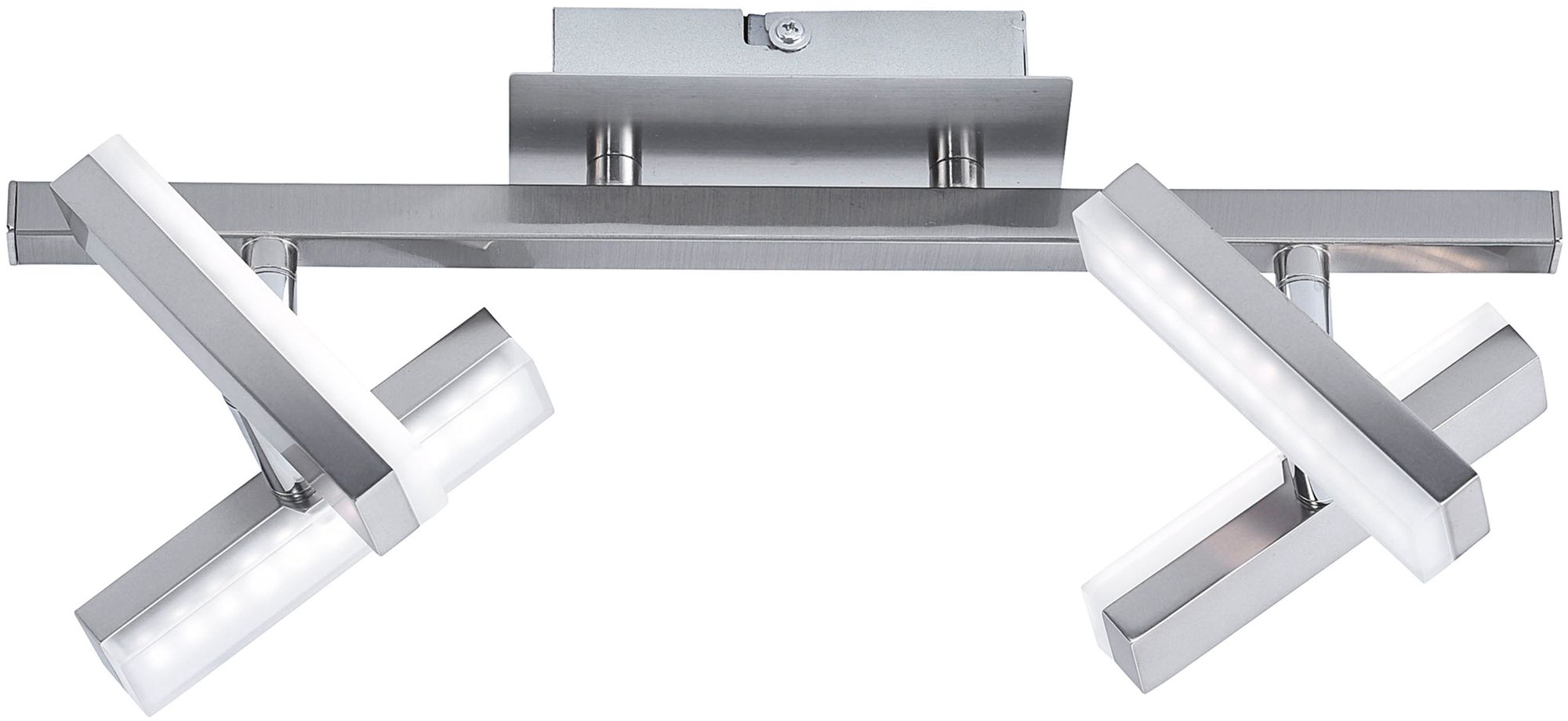 Just Light Rico plafondlamp 4x2 W staal 11277-55