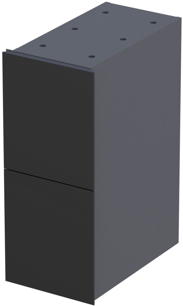 Oristo Louis kast 24x39x55.4 cm zwart OR50-SD2S-24-1
