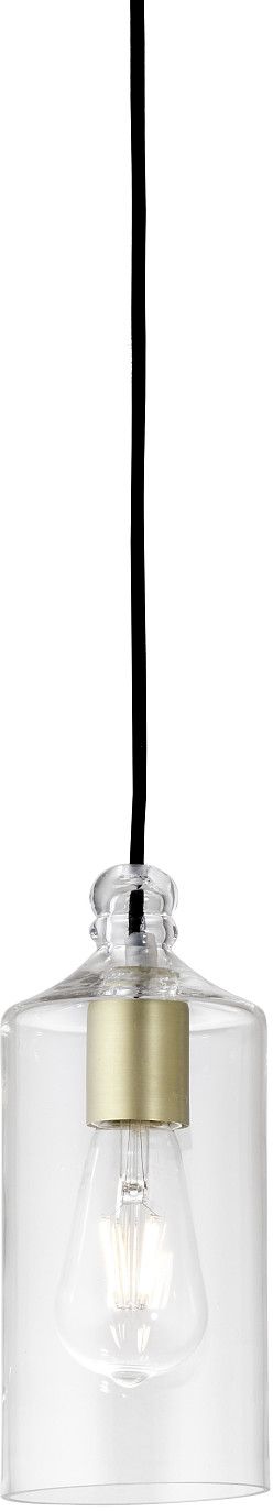 Miloox Ebe hanglamp 1x40 W zwart-doorzichtig 1744.12