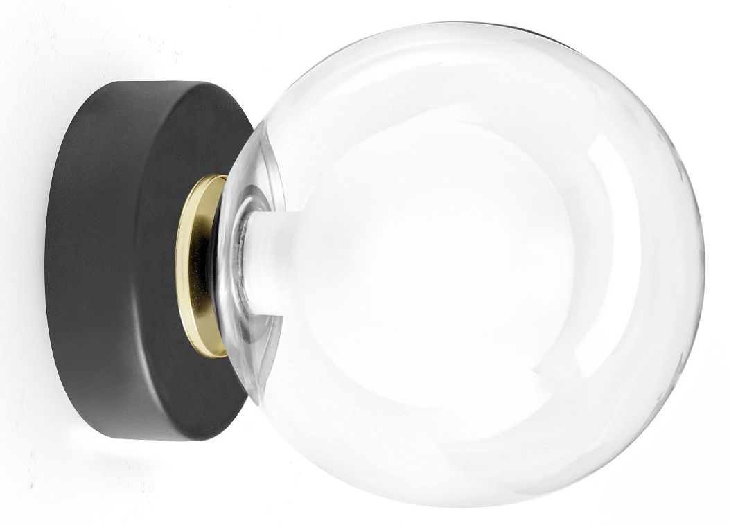 Miloox Cosmo wandlamp 1x40 W zwart-doorzichtig 1744.167