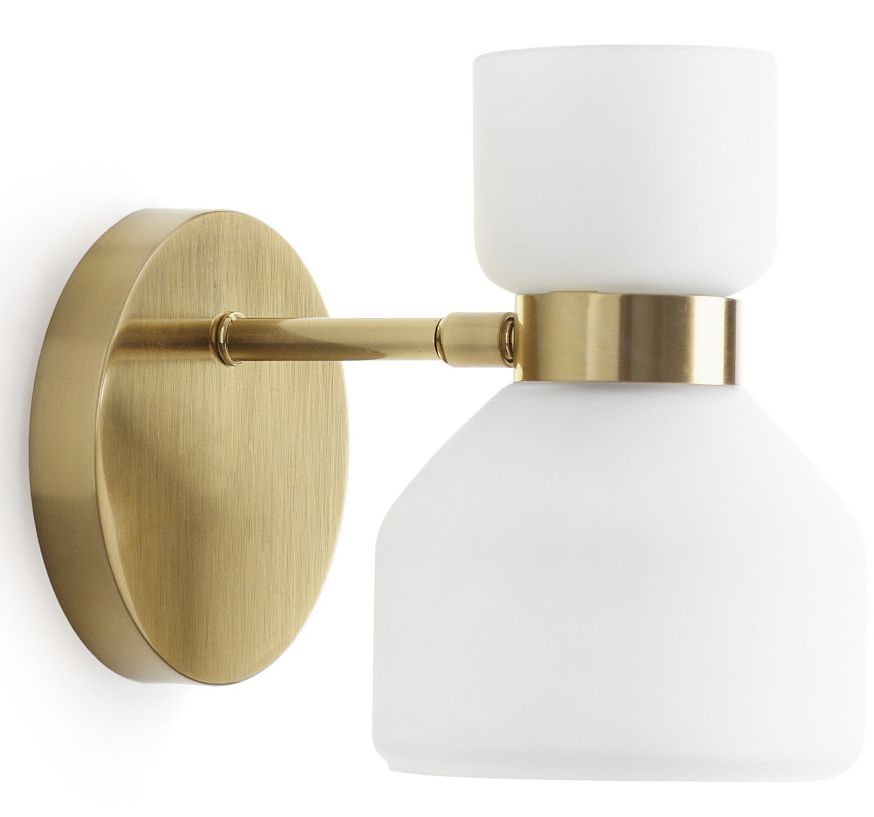 Miloox Fifty wandlamp 1x40 W wit-gouden 1744.17