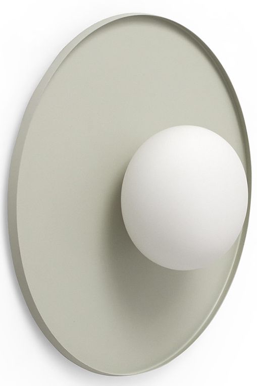 Miloox Pot wandlamp 1x28 W wit-grijs 1744.180