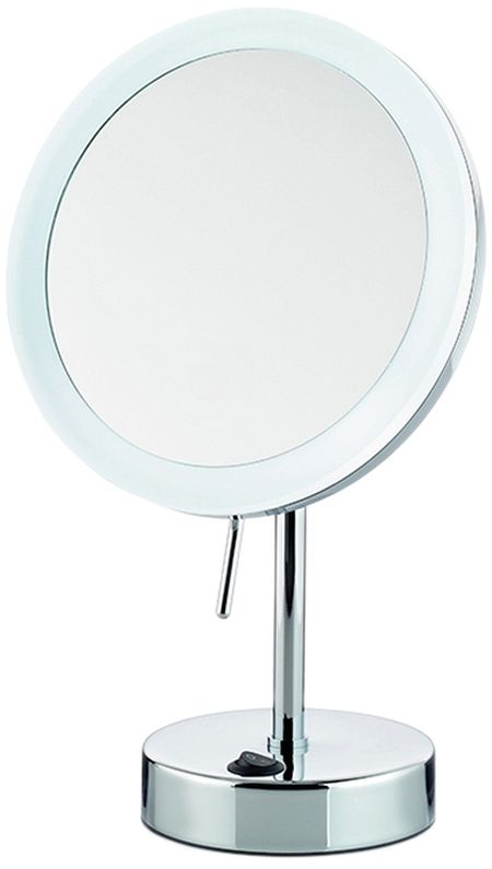 Kela make-upspiegel 12x31.5 cm rond met verlichting chroom 20628
