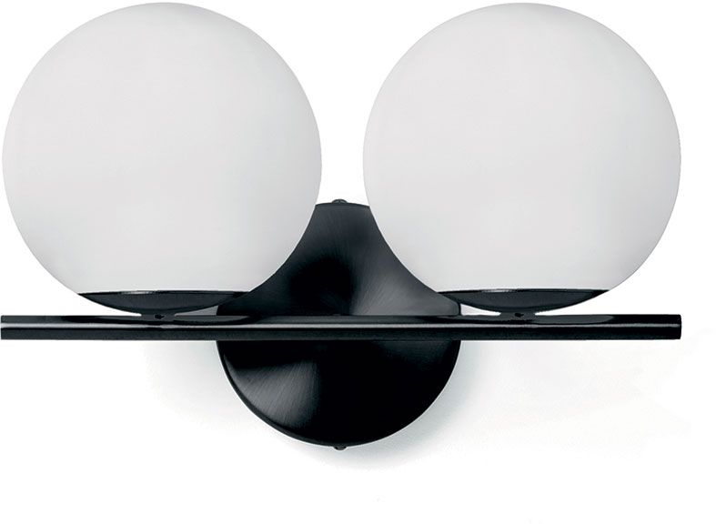 Miloox Jugen Black wandlamp 2x40 W wit-zwart 1744.208