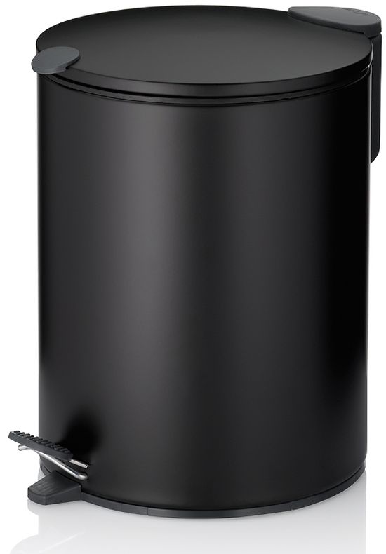 Kela Mats prullenbak 5 l zwart 23702
