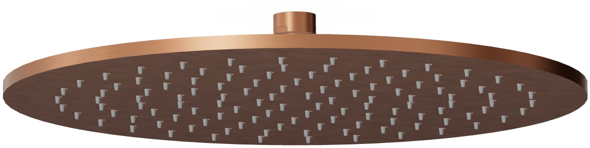Zucchetti Helm regendouche 32x32 cm rond koper Z94262.XP91