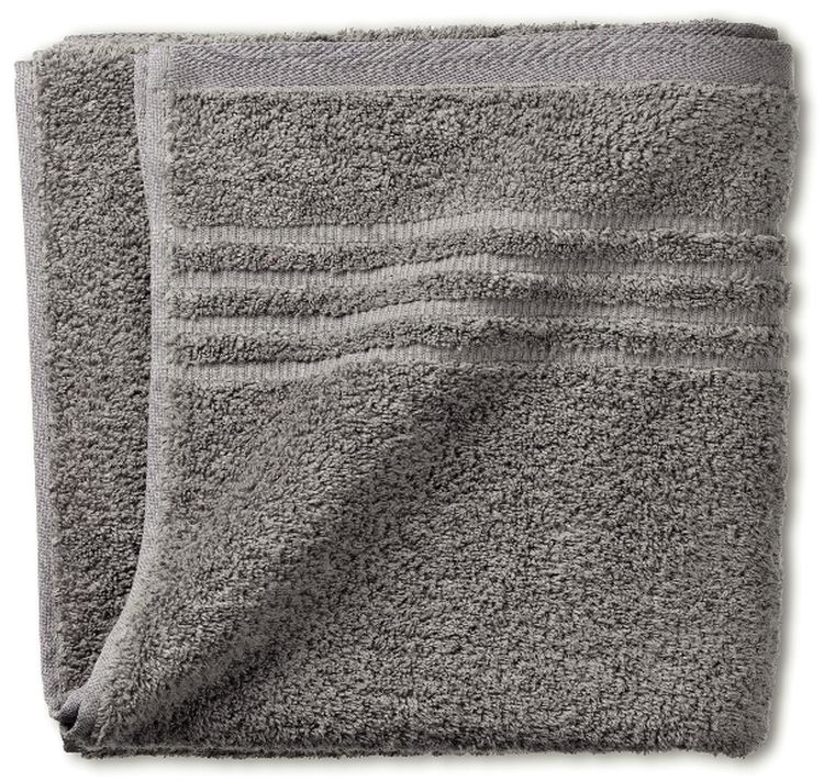 Kela Leonora handdoek 100x50 cm katoen grijs 23422