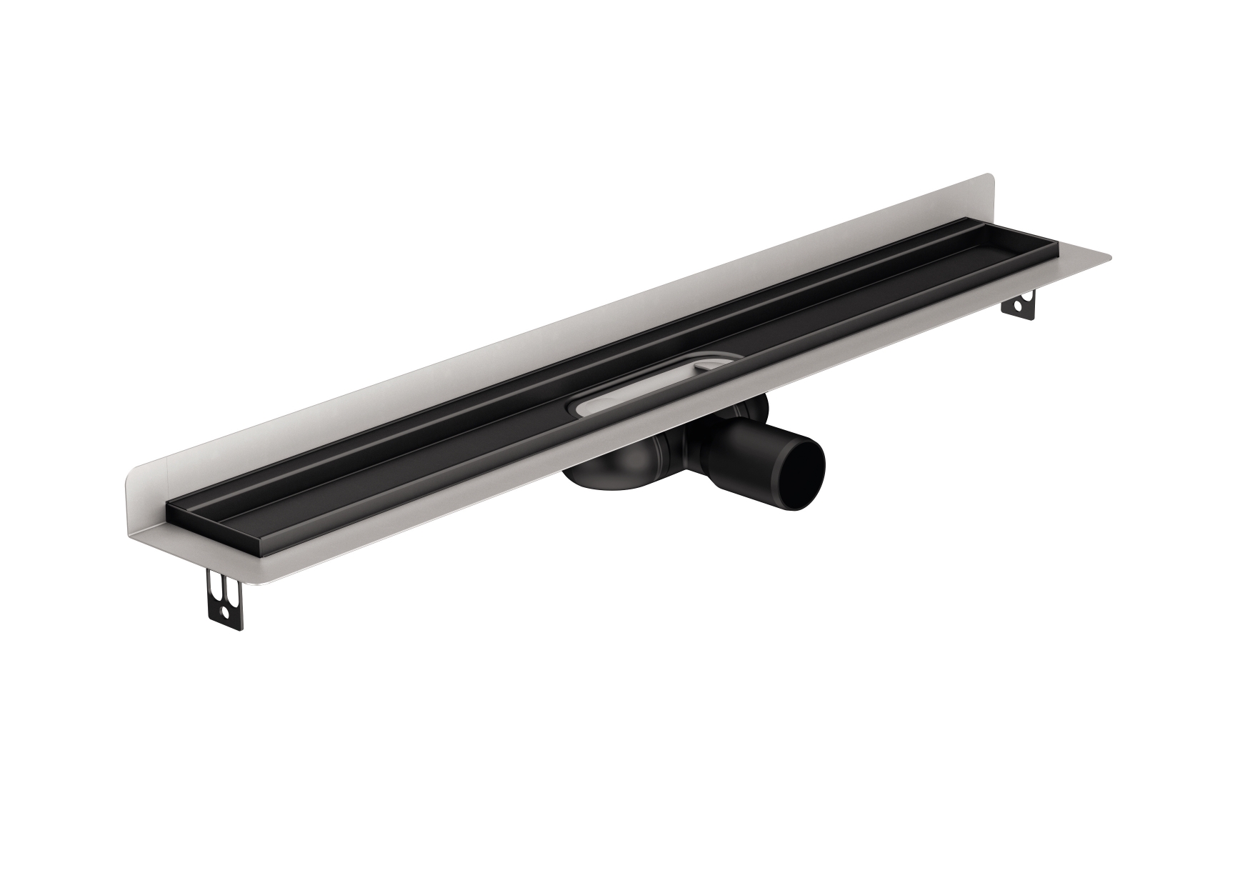 ACO ShowerDrain C Black lineaire afvoer met rooster 68.5 cm zwart 9010.91.22