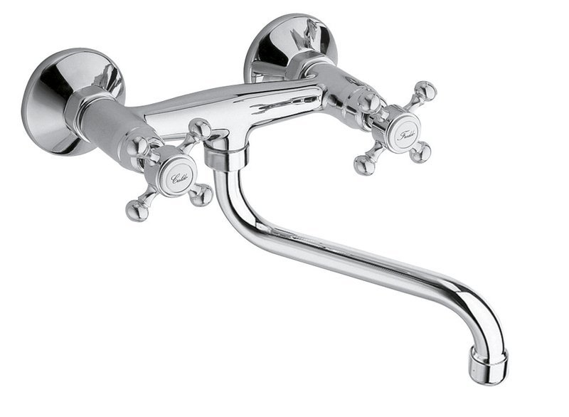 Sapho Antea wastafelkraan wand chroom 3061