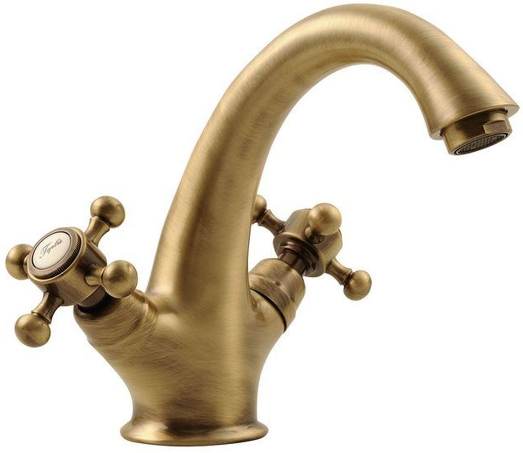 Sapho Antea wastafelkraan staand messing/antiek brons 3276