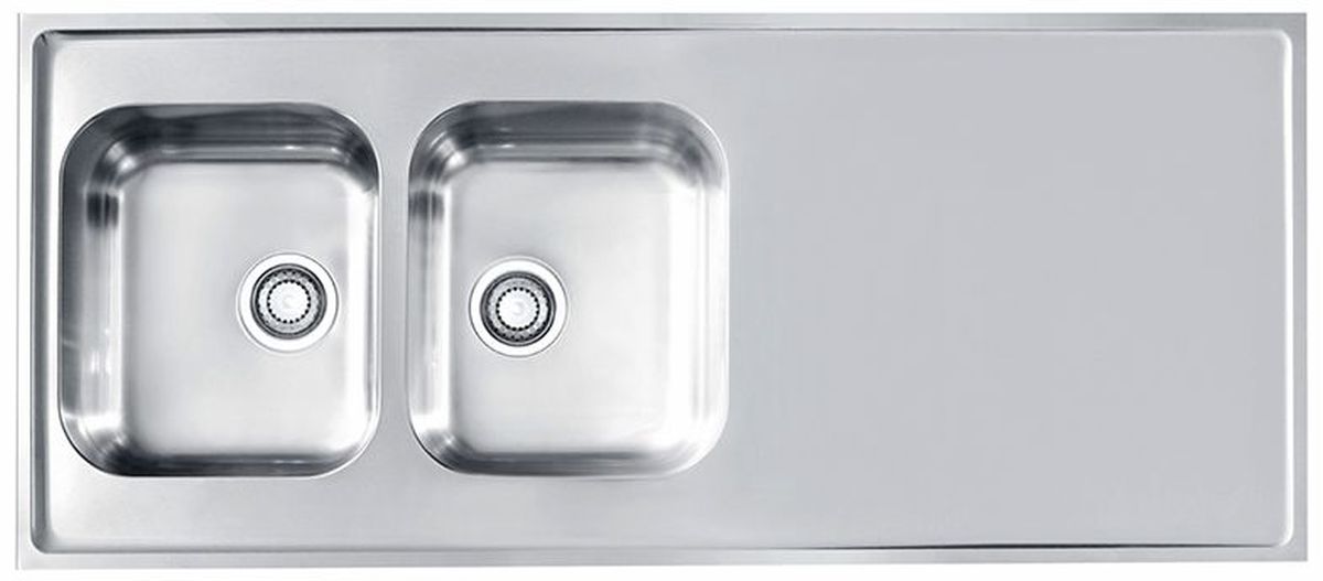 Alveus Classic Pro stalen spoelbak 140x60 cm staal 1132129