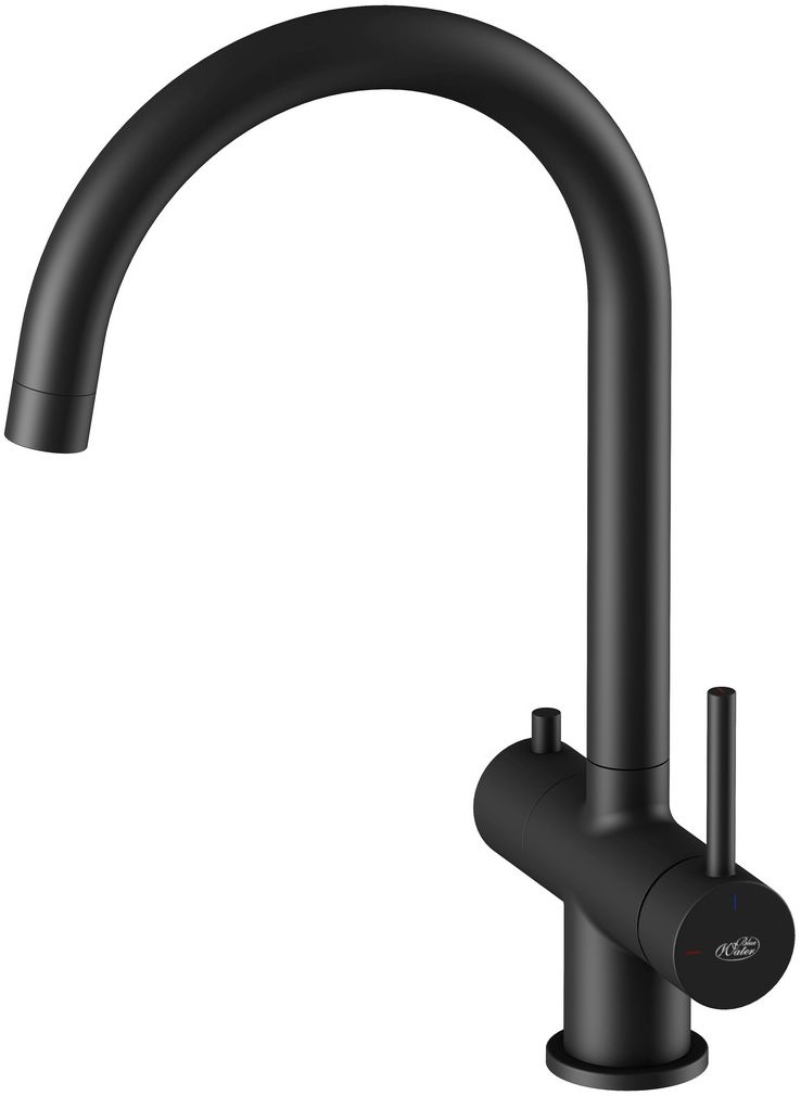 Blue Water Eden keukenkraan met filter staand zwart 5901730616538