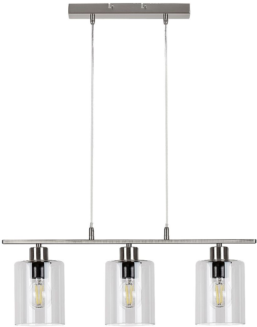 Rabalux Miroslaw hanglamp 3x40 W chroom-doorzichtig 3580