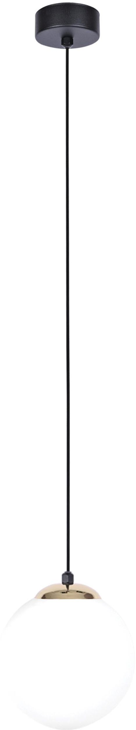 Kaja Isla hanglamp 1x40 W wit-zwart-edelroest K-4911