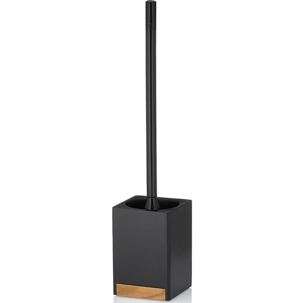 Kela Cube toiletborstel geplaatst zwart-bruin 23690