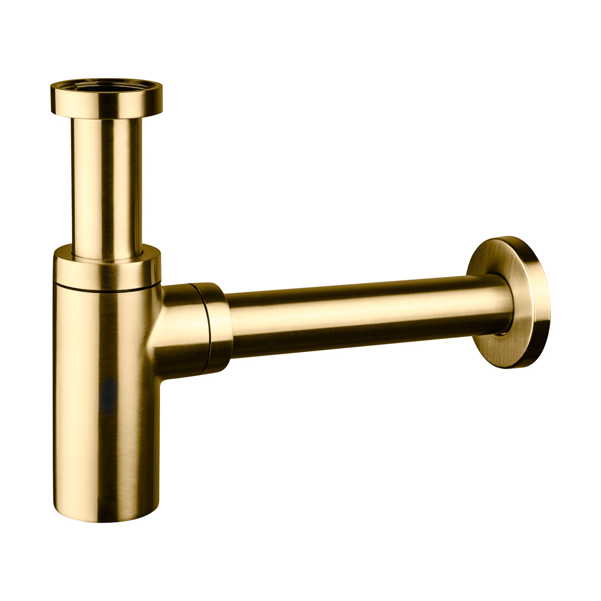 Oltens Hervik wastafelsifon flessengroen geborsteld goud 02600810