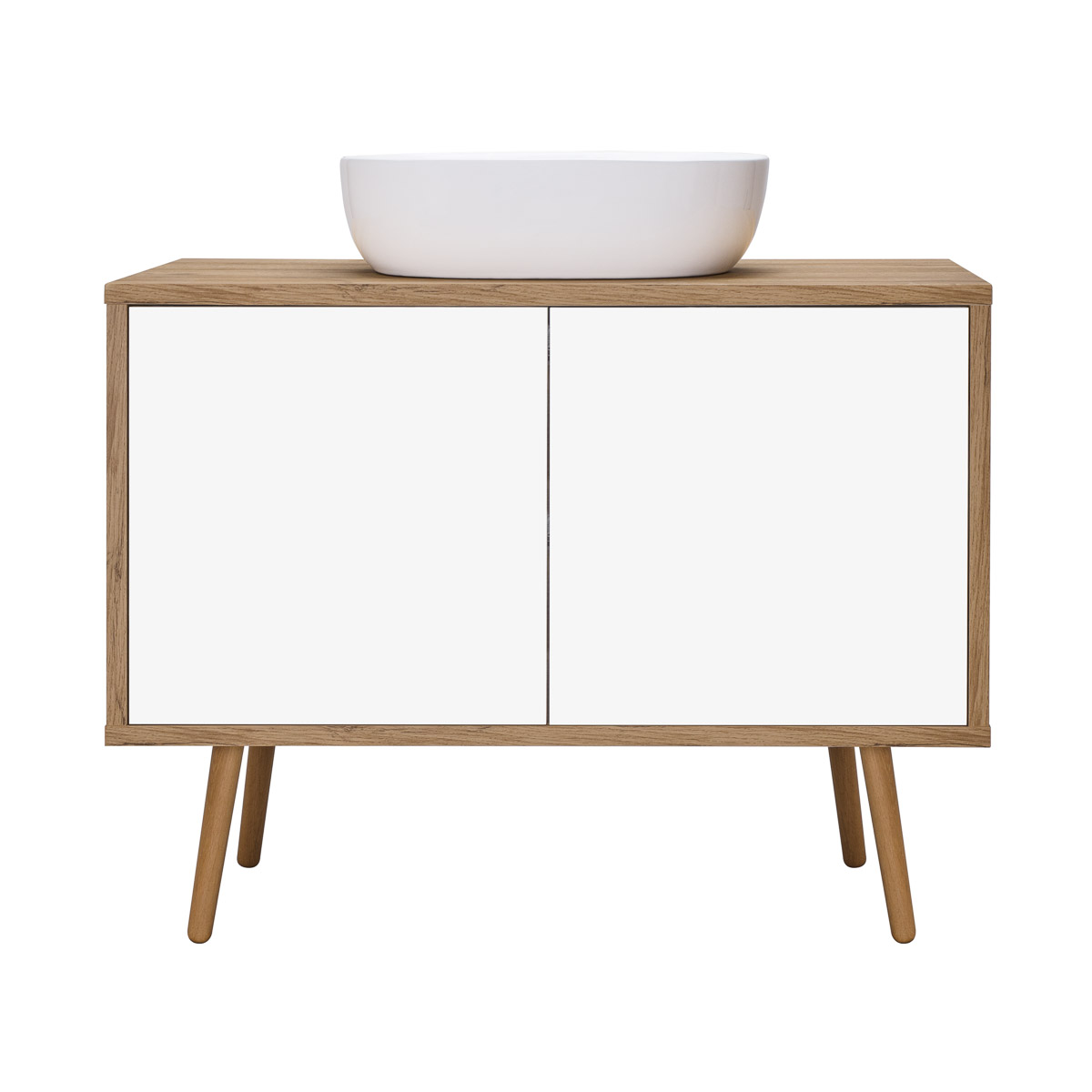 Oltens Hedvig kast 95x45x49.7 cm hangend onder de wastafel wit-eik 60204060