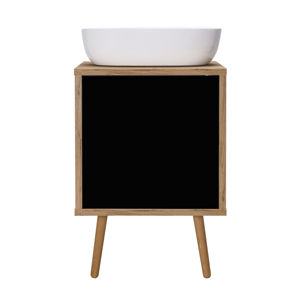 Oltens Hedvig kast 50x45x49.7 cm hangend onder de wastafel mat zwart 60203360